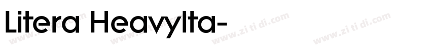 Litera HeavyIta字体转换